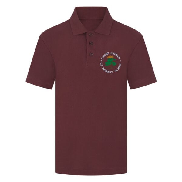 Christ Church Primary Maroon Polo